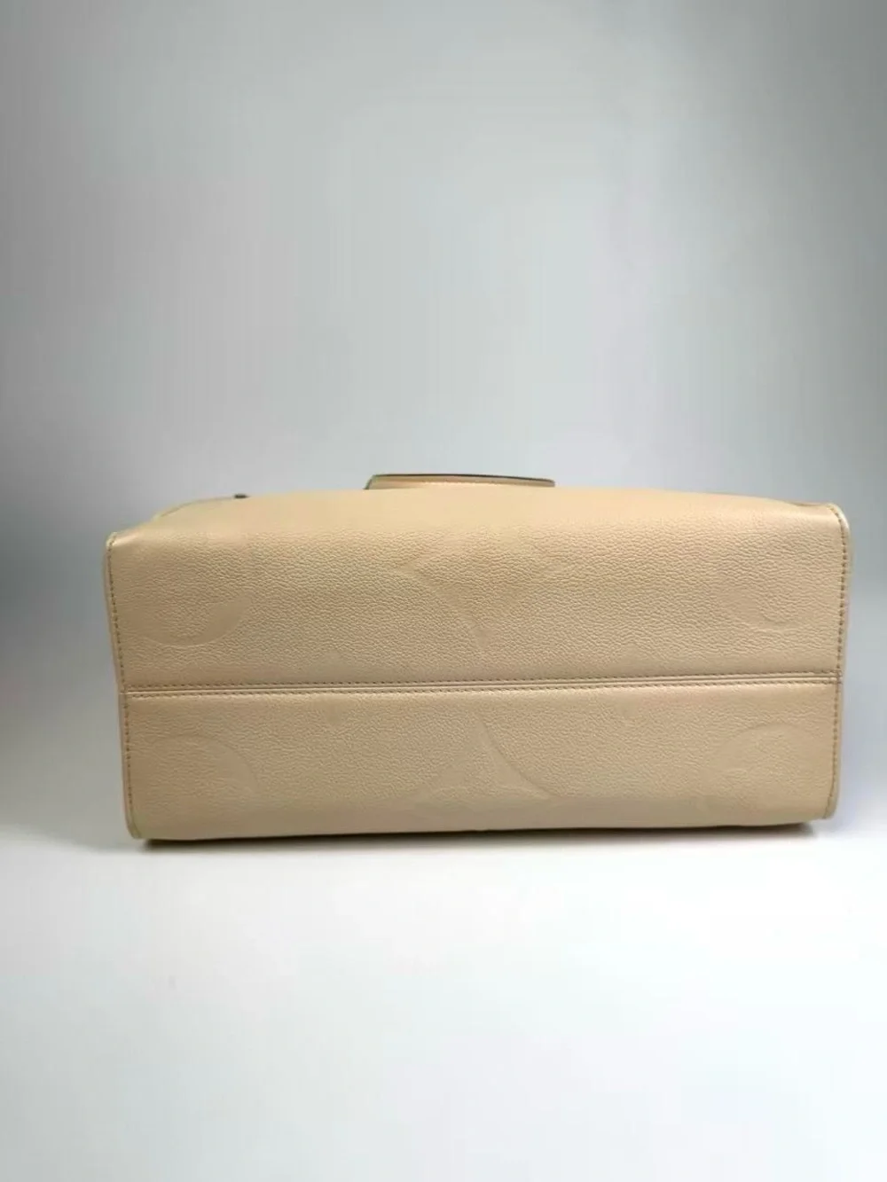 Louis Vuitton Beige Embossed Monogram Crossbody Bag